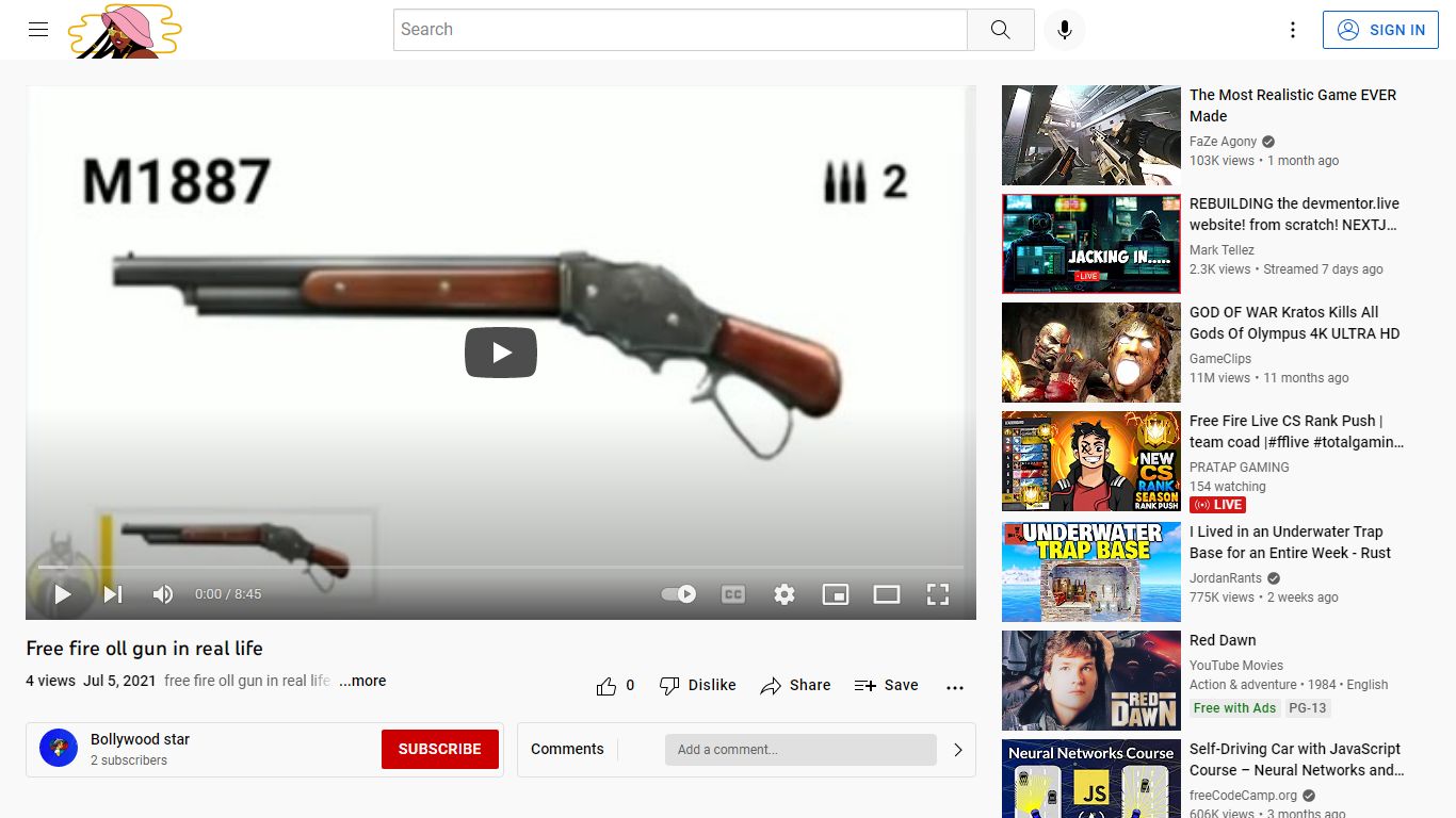 Free fire oll gun in real life - YouTube